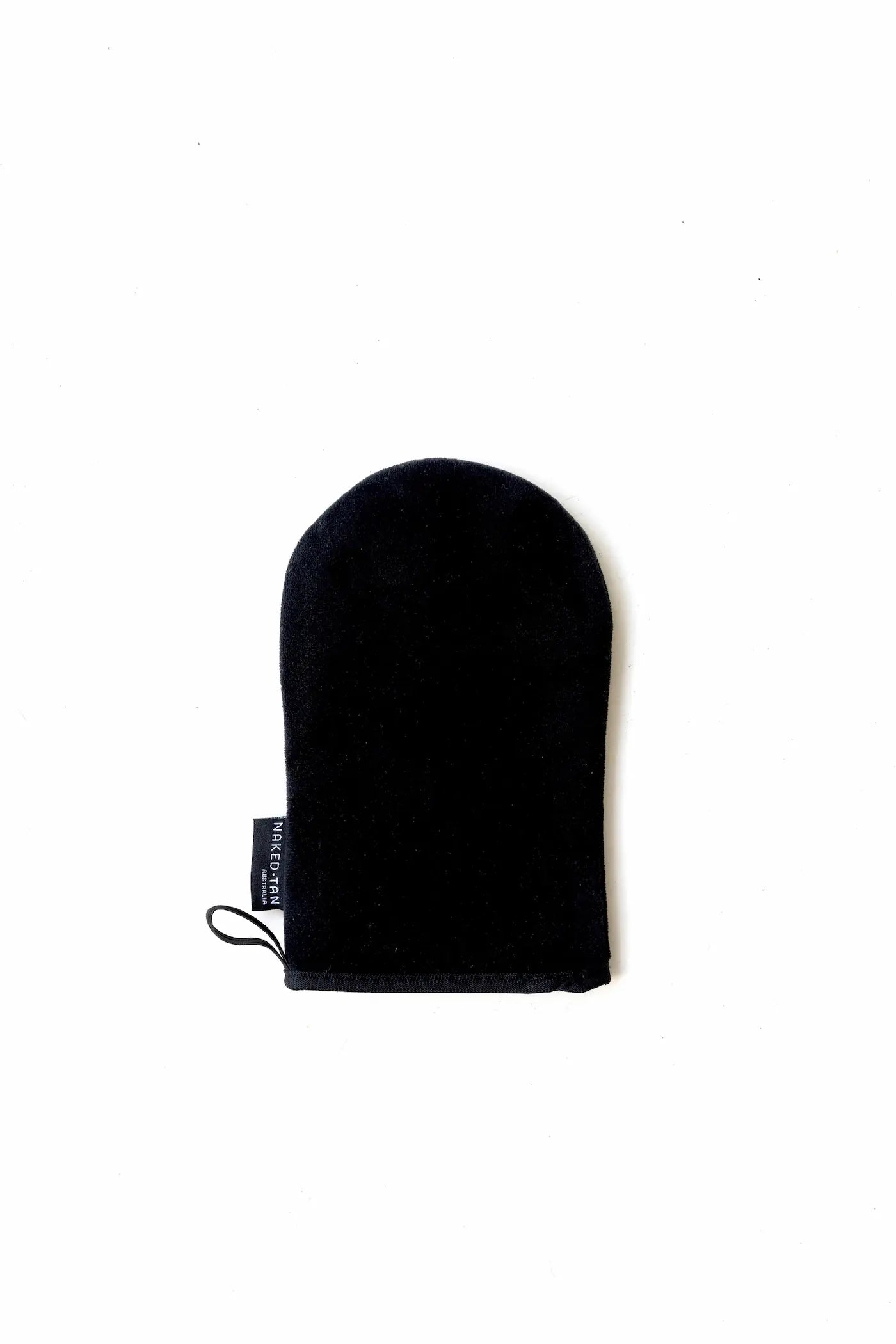 Naked Tan black tanning mitt designed for smooth, streak-free application of self-tanning products