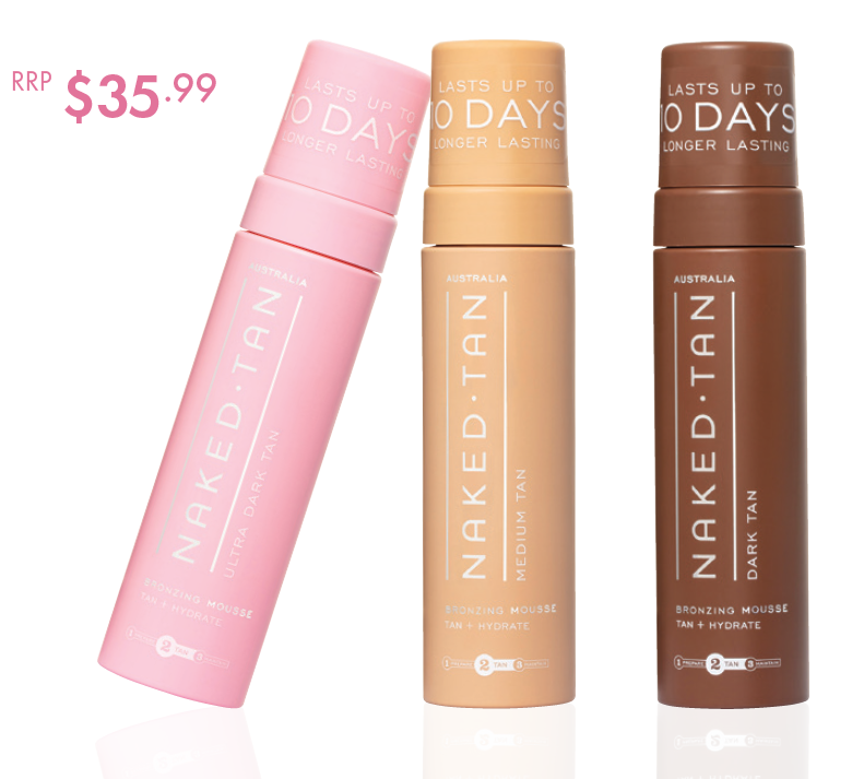 Discover the Naked Tan Mousse Range - Confidence in a Bottle!