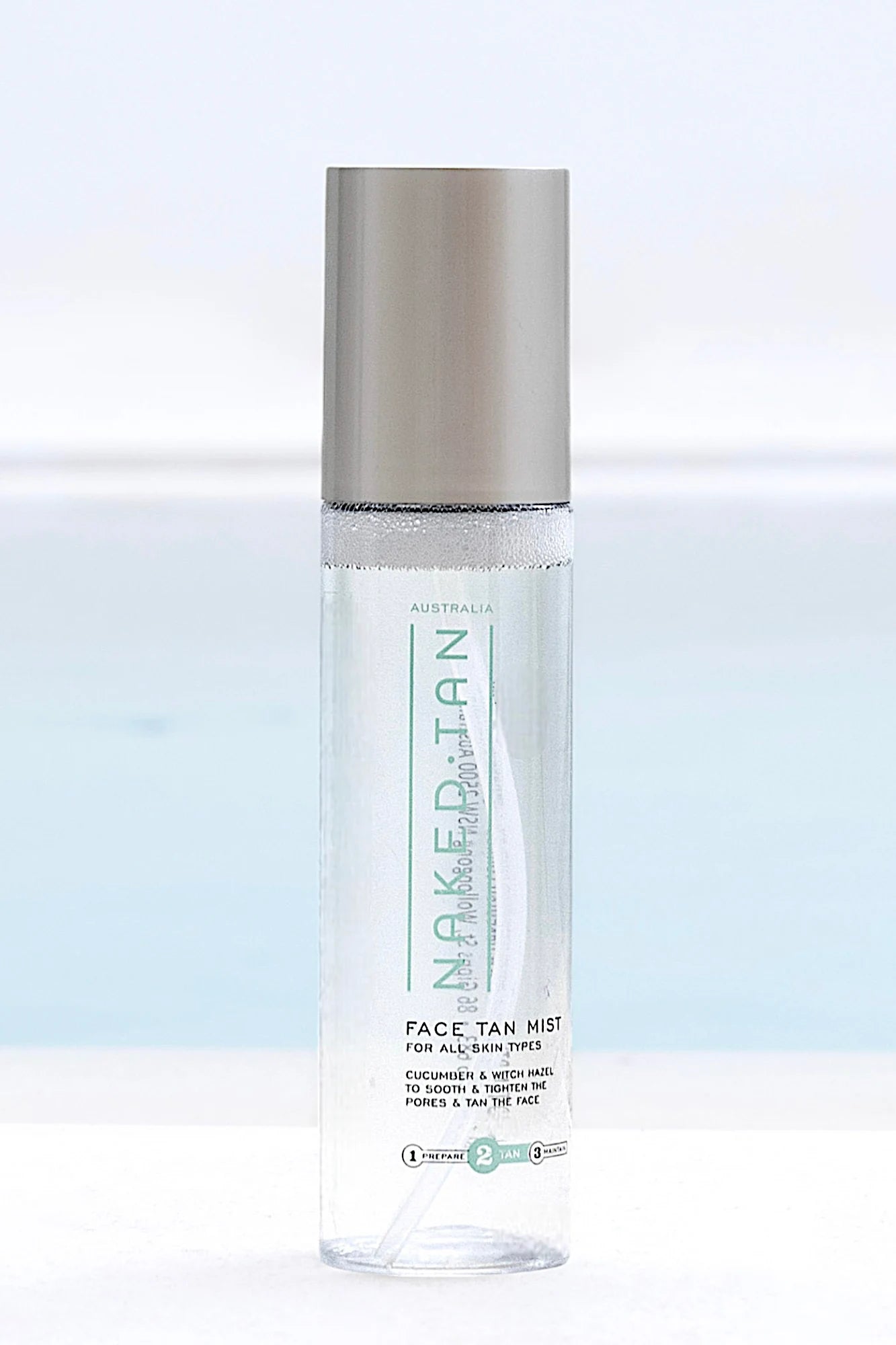 Naked Tan Face Tan Mist lightweight spray for a natural-looking face tan with skin-nourishing properties